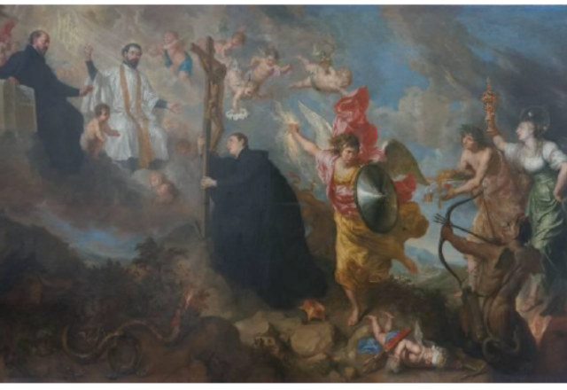 Theodoor BOEYERMANS - Les vœux de Saint Louis de Gonzague