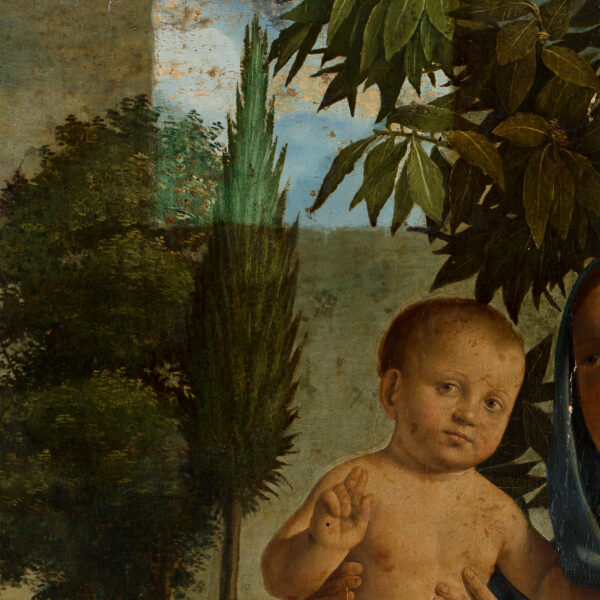 La Vierge et l’Enfant entre sainte Marguerite et saint Augustin avec deux petits anges musiciens
