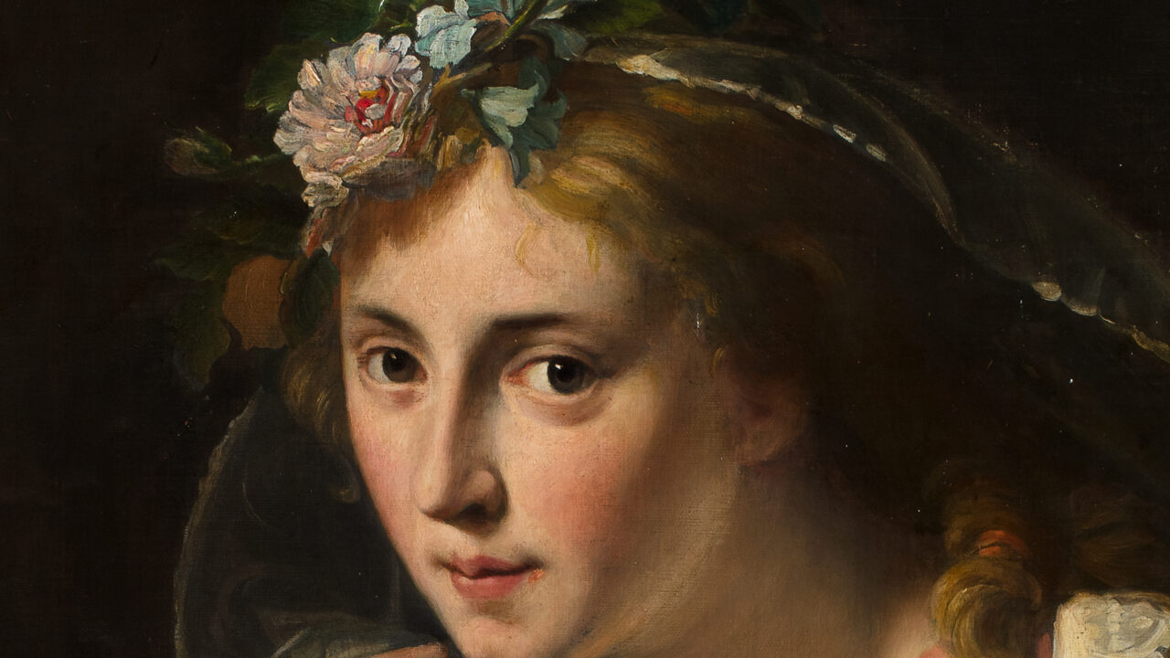 Jeune bergère aux fleurs