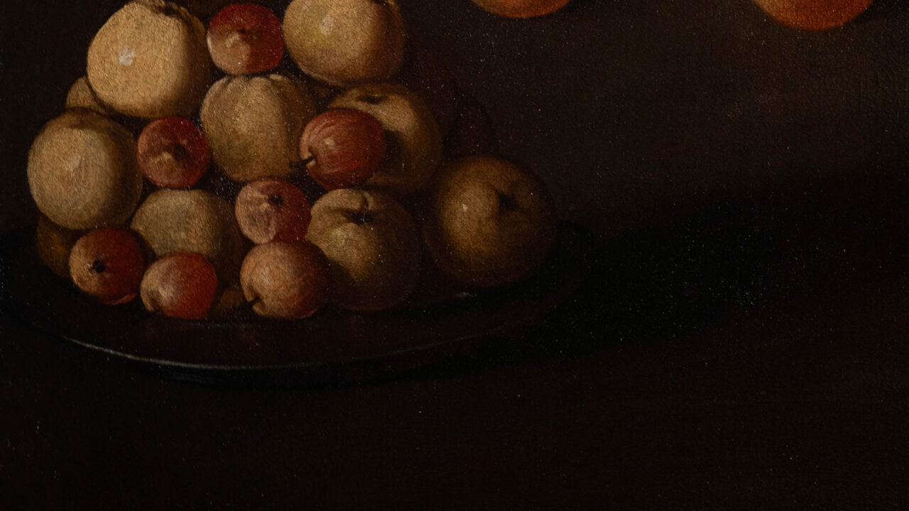 Nature morte aux fruits et perroquets